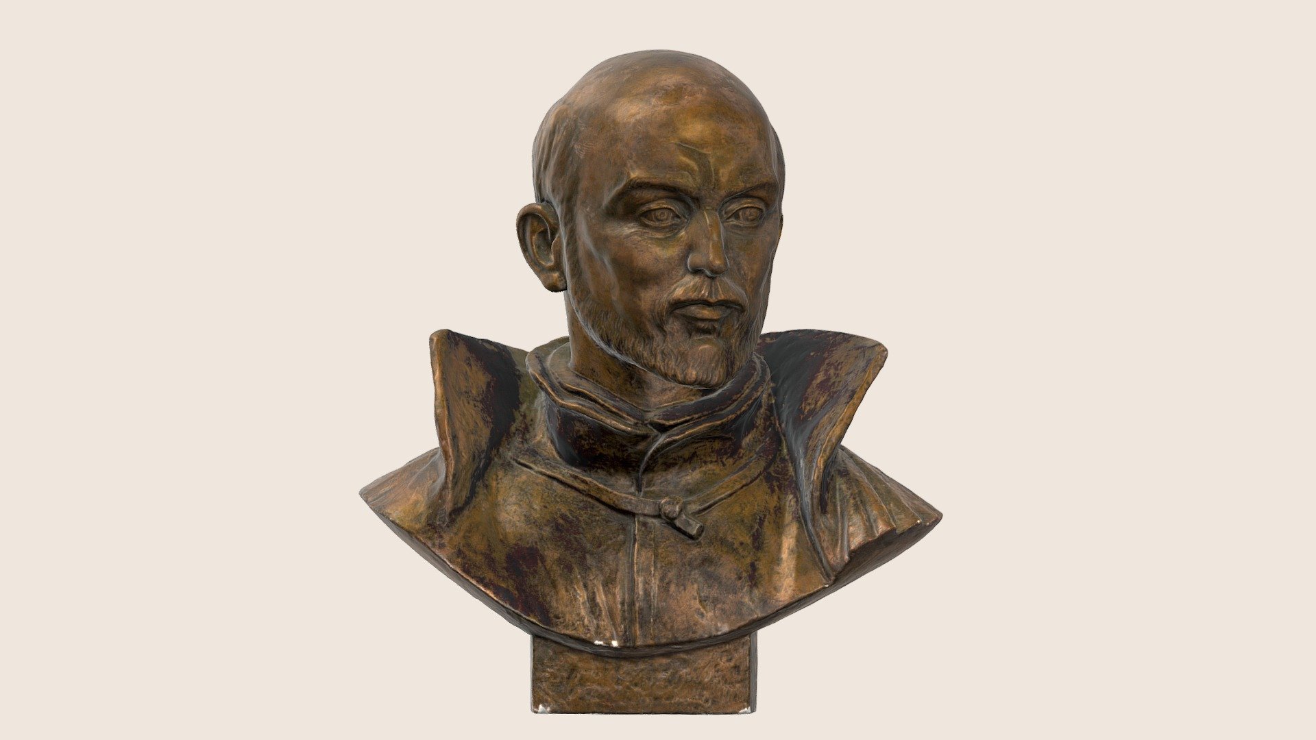 Bronze bust of St. Ignacius of Loyola - 3D model by FWNDK [ed6ecf0 ...