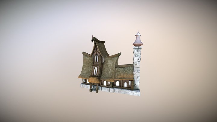Fantasy House 3D Model