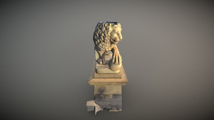 St Augustine Fl. Bridge of Lions Lion Sculpture 3D Model