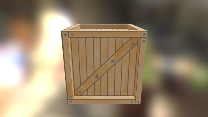 Closed Crate 3D Model