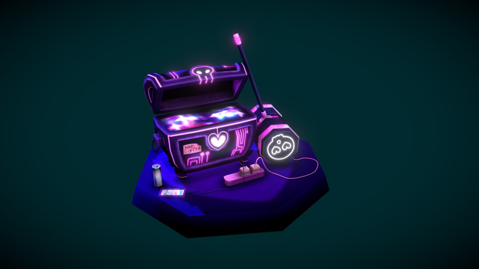 Galaxy Treasure Chest - 3d Model By Shaun Alagoa (@shaunalagoa 