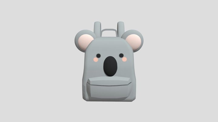Koala backpack 3D Model