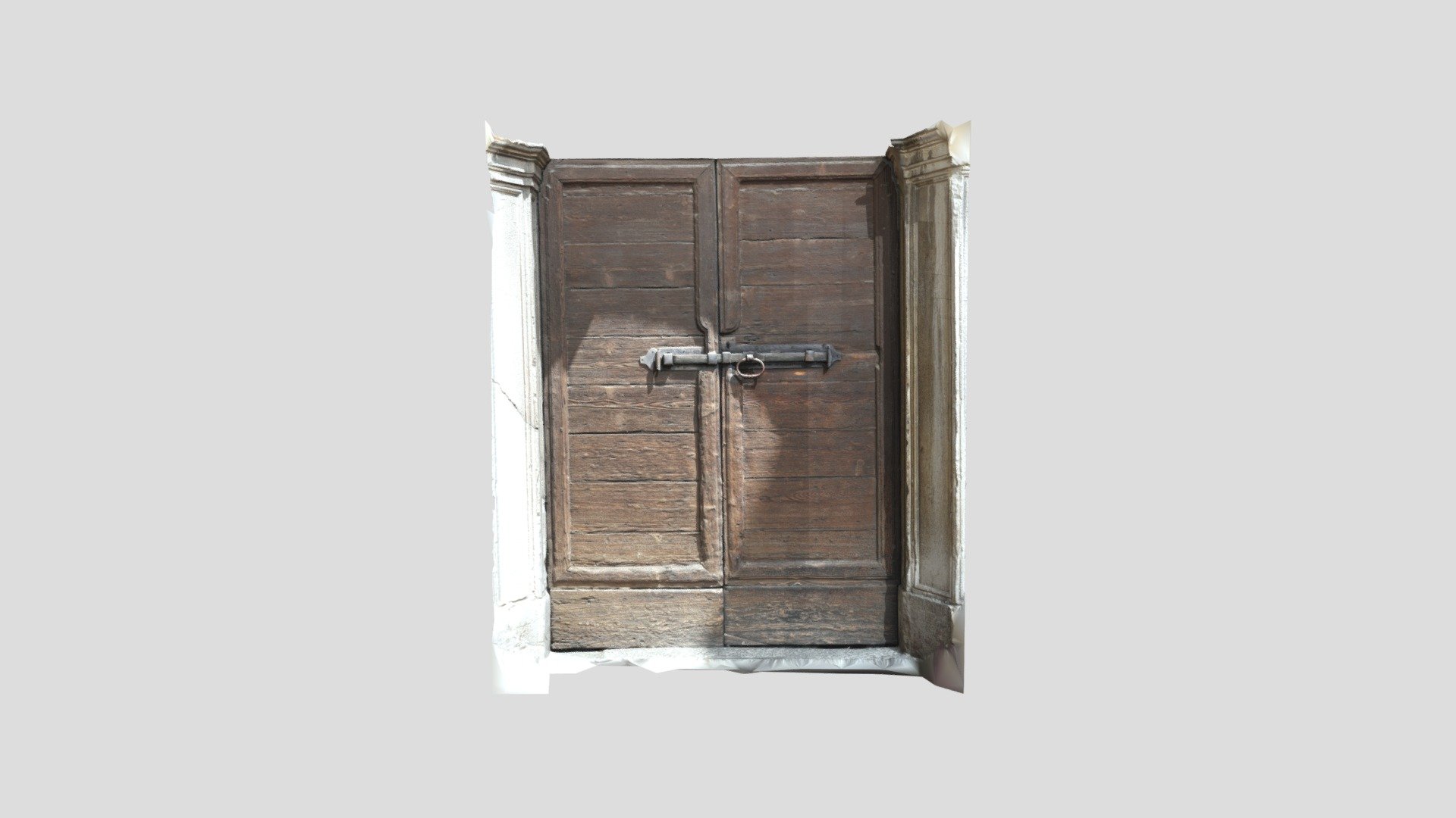 Old italian entrance door