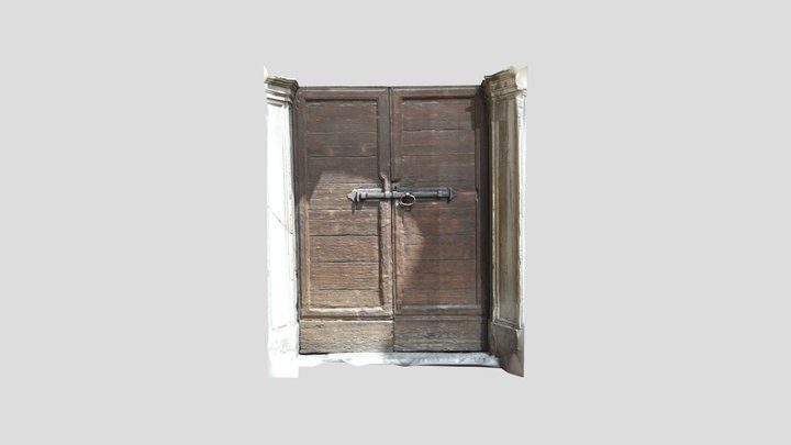 Old italian entrance door 3D Model
