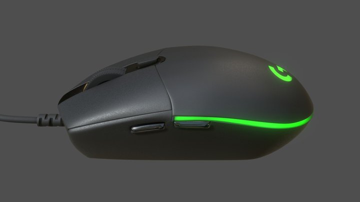 Logitech G102 Prodigy Gaming Mouse 3D Model