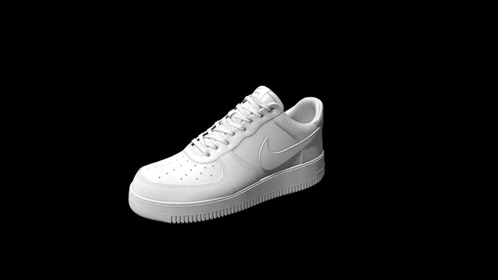 Nike Air Force Sneaker 3d Model 3D Model