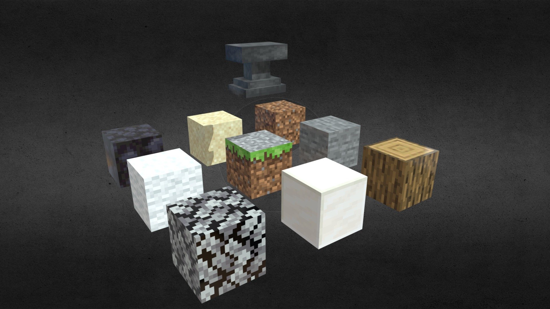 Free OBJ file sand minecraft block 🦸・3D print design to download