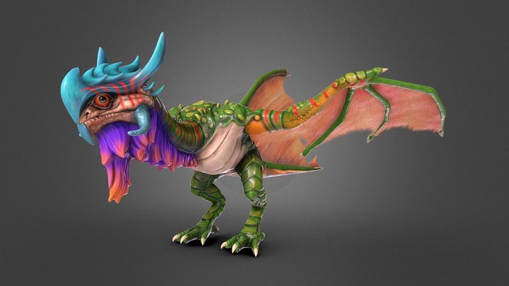Jungle Wyvern 3D Model