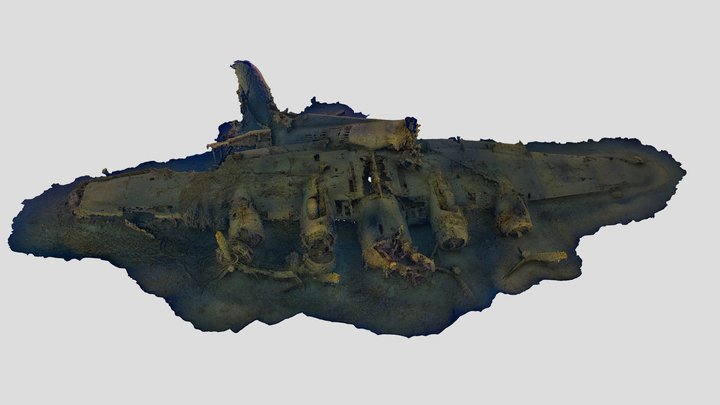 B-17F 42-5944 3D Model