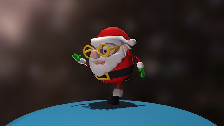 RUN SANTA 3D Model