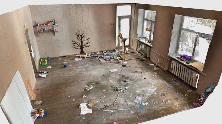 Kindergarten playroom in Yahidne – Free 3D Model STL