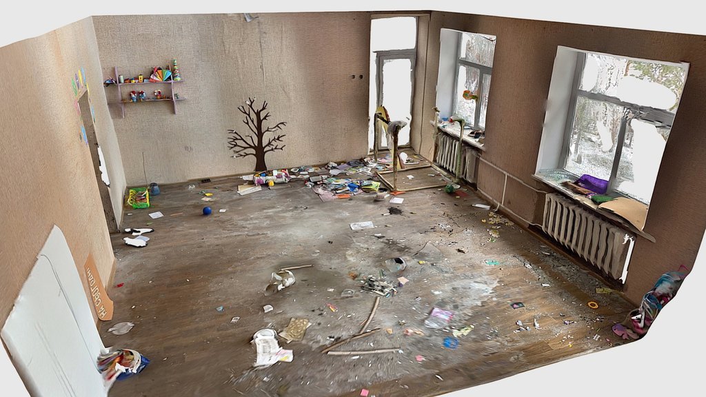 Kindergarten playroom in Yahidne