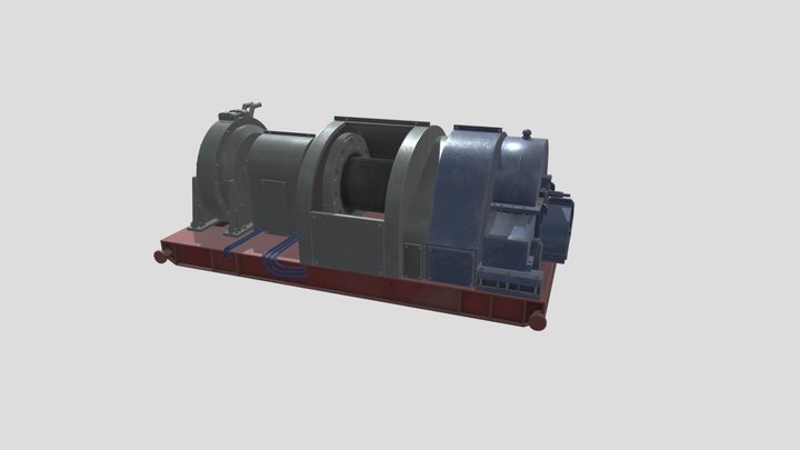 Drilling Winch 3D Model