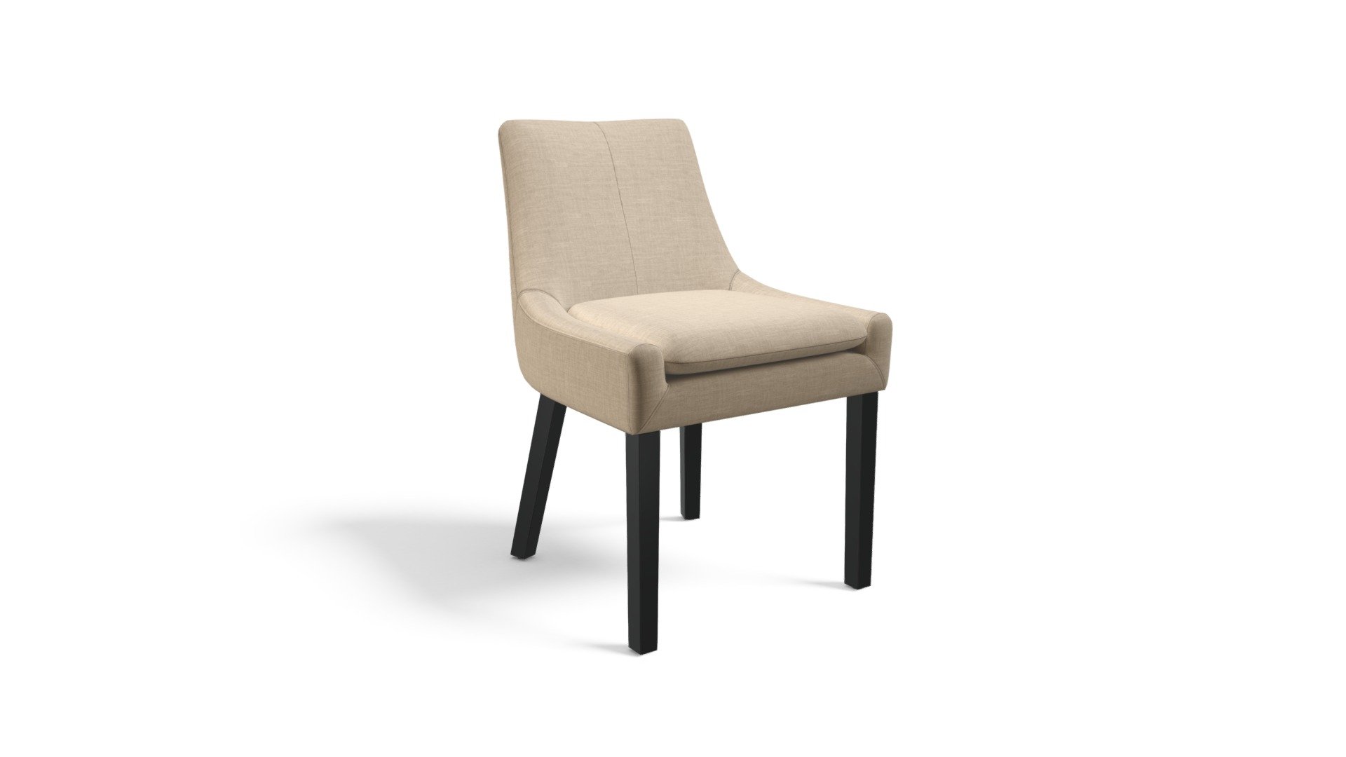 Percy Scoop Back Chair, Biscuit Beige — Sketchfab embed 3D viewer
