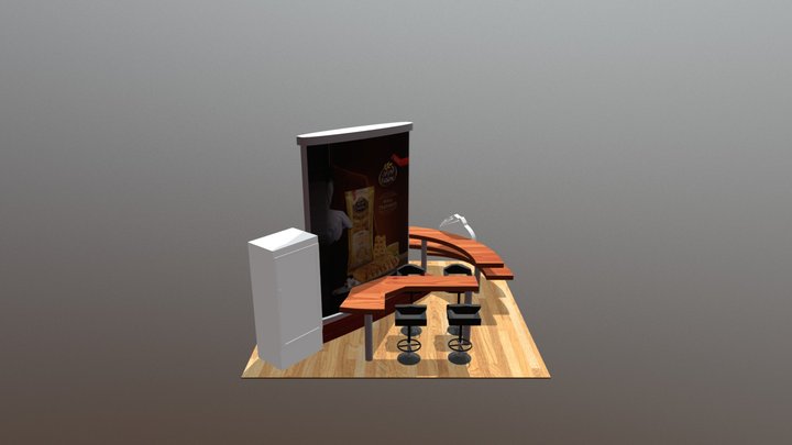 kiosk sketchfab.c4d 3D Model