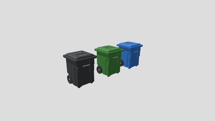 Garbage Bins 3D Model