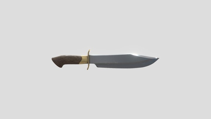 Lt Aldo Raine bowie knife 3D Model