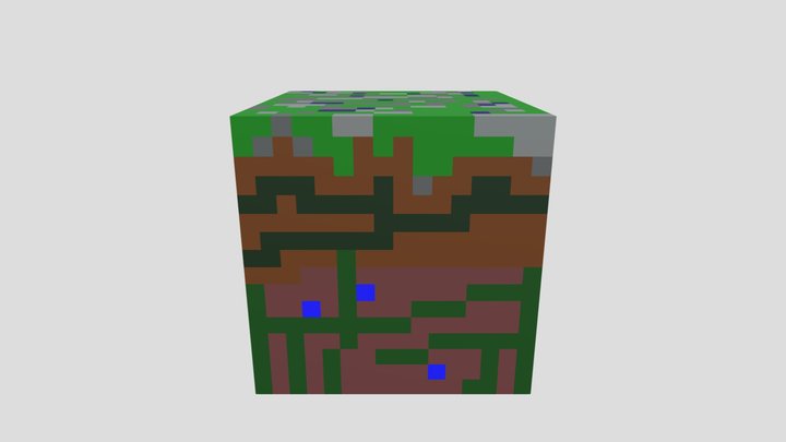 Island of Minecraft 3D Model