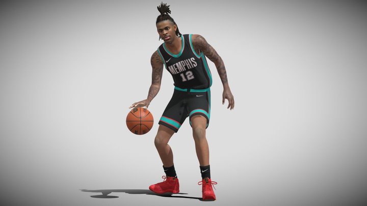 3D Rigged Ja Morant NBA 3D Model