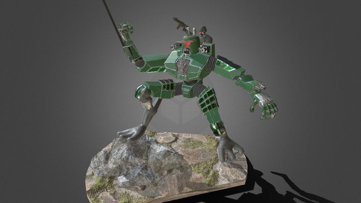 Robotic Ninja Mech (WIP) 3D Model