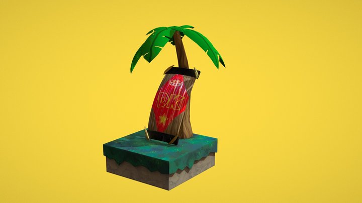 Bouclier Donkey Kong 3D Model