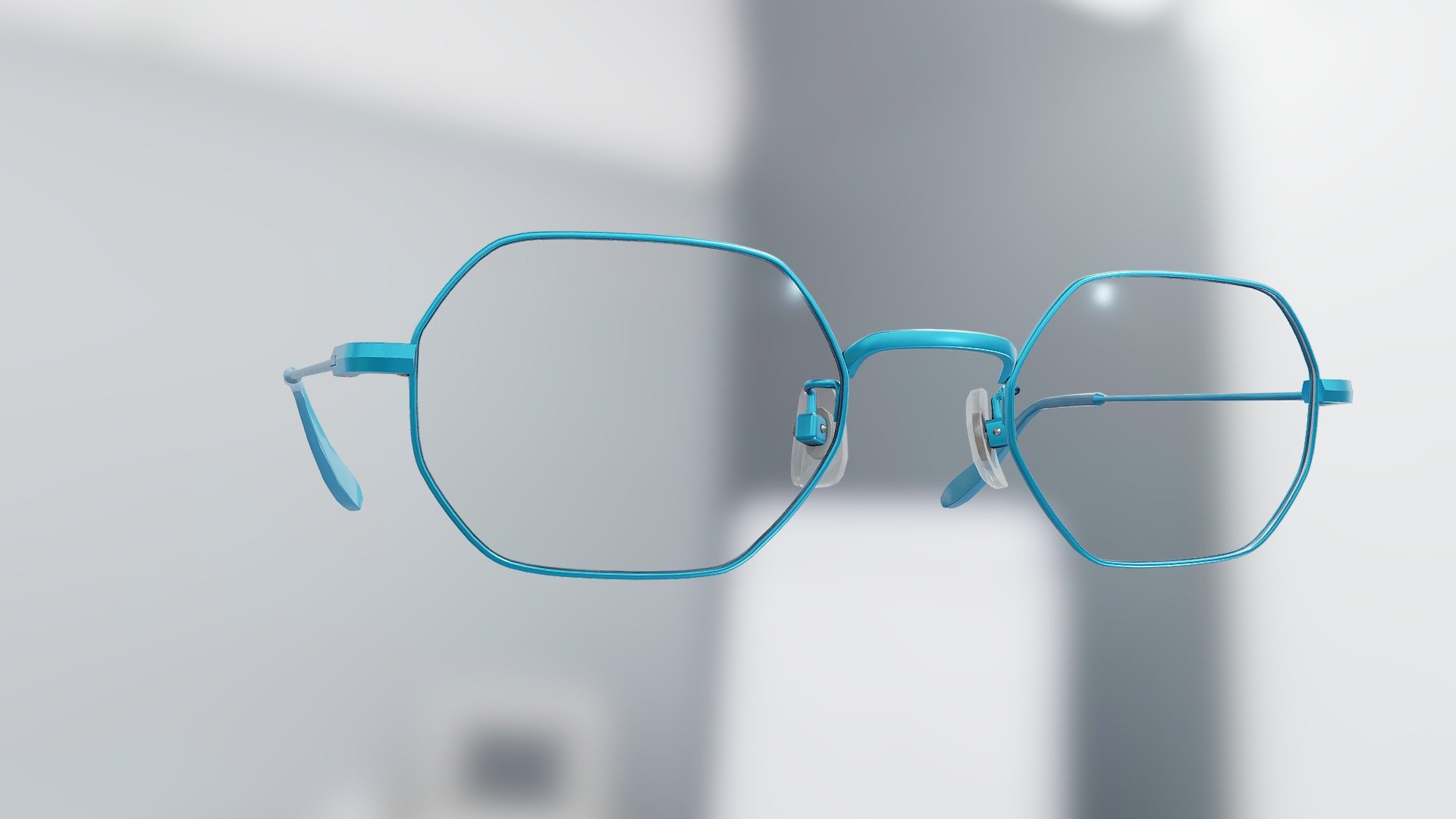Generic Octagon Glasses (Turquoise Blue)
