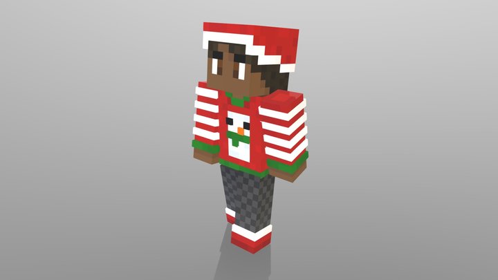 Christmas Boy (Minecraft) 3D Model