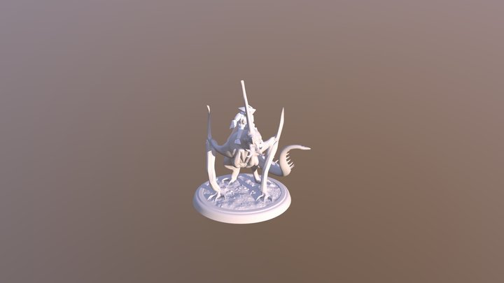 Dragon Poses With Rider 03 3D Model