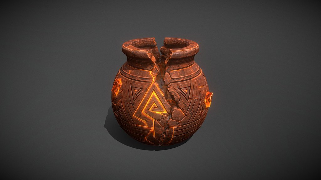Shattered Volcanic Guardian Vessel