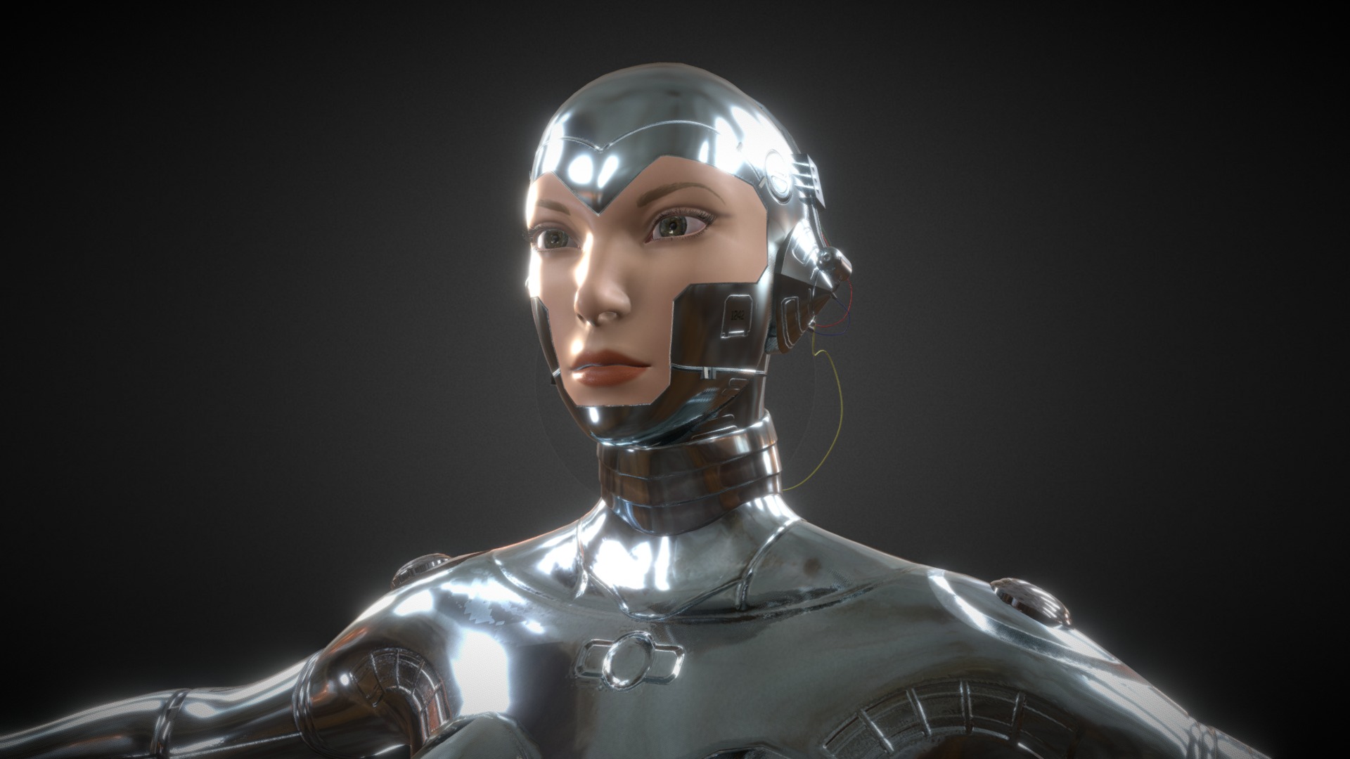 Female_Robot - 3D model by EdgyCG (@danielp) [ed8590f] - Sketchfab