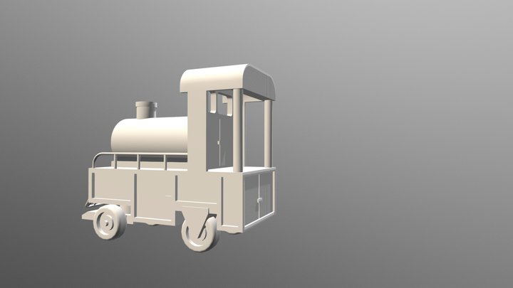 火車頭 3D Model