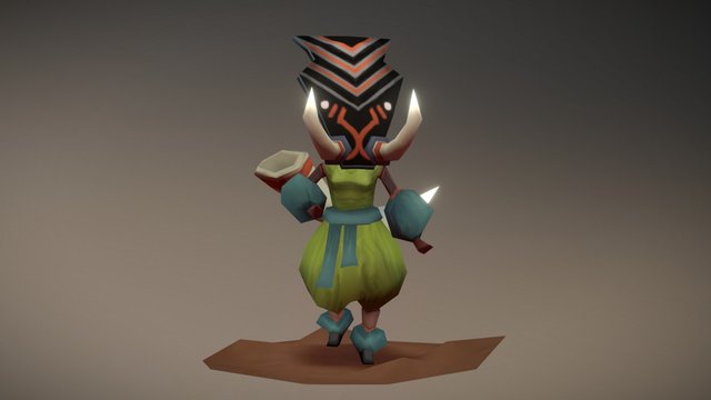 lowpoly character 3D Model