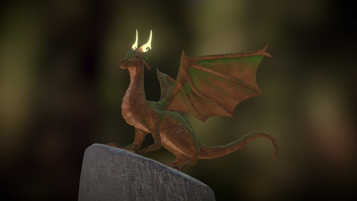 Forest Dragon 3D Model