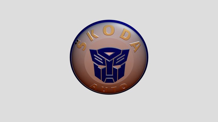 Skoda_autobot_logo 3D Model