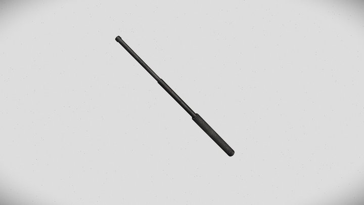 Police Baton 3D Model