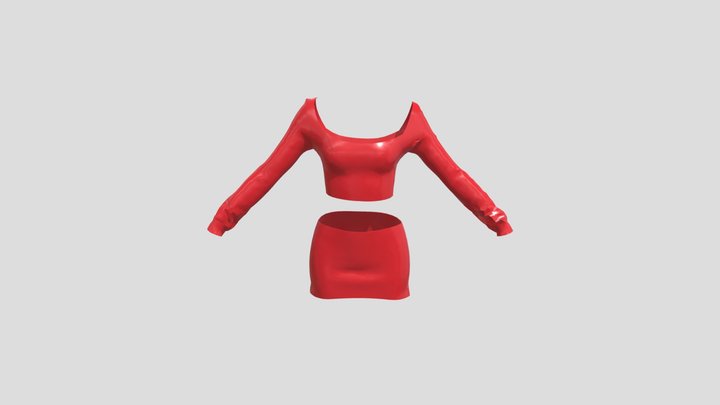 Girl cloth simple 3D Model