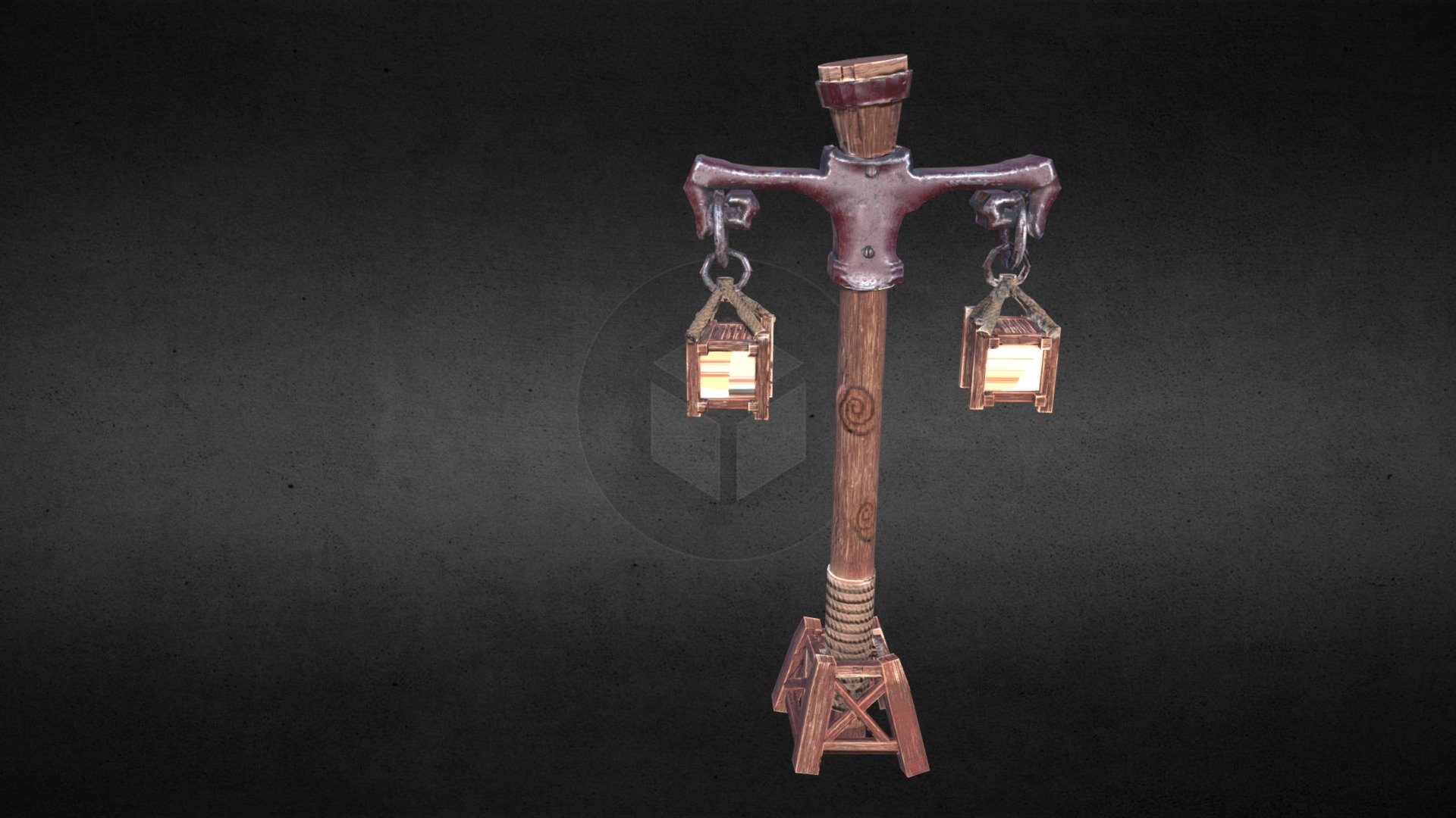 Medieval Lantern Pole