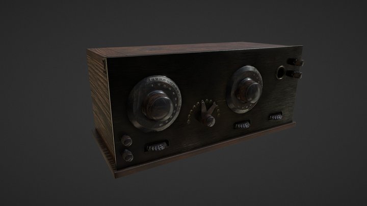 Radio | Real Time | Surfacing for Games 3D Model