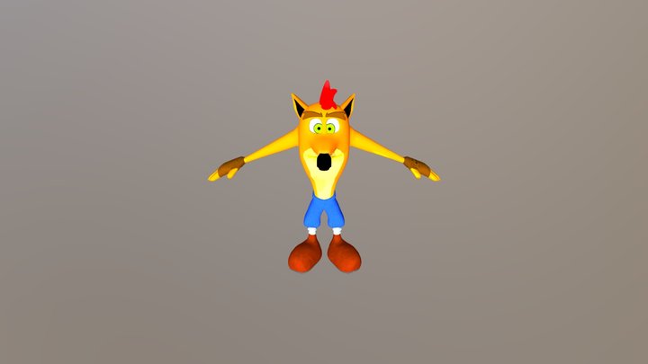 Crash Bandicoot 3D Model