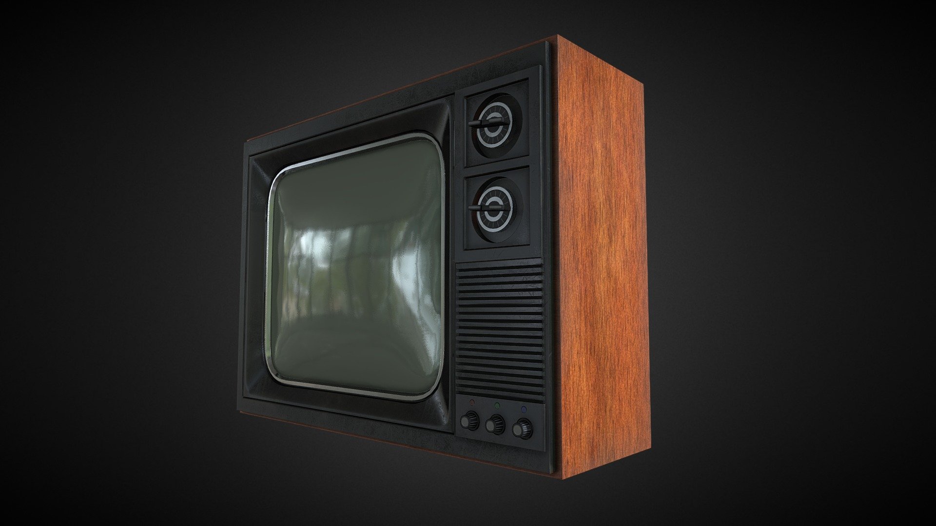 Old TV - 3D model by luckysalomon83 [ed8f0ee] - Sketchfab