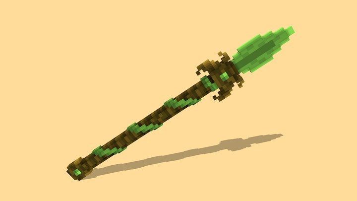 Minecraft 3D Spear 3D Model