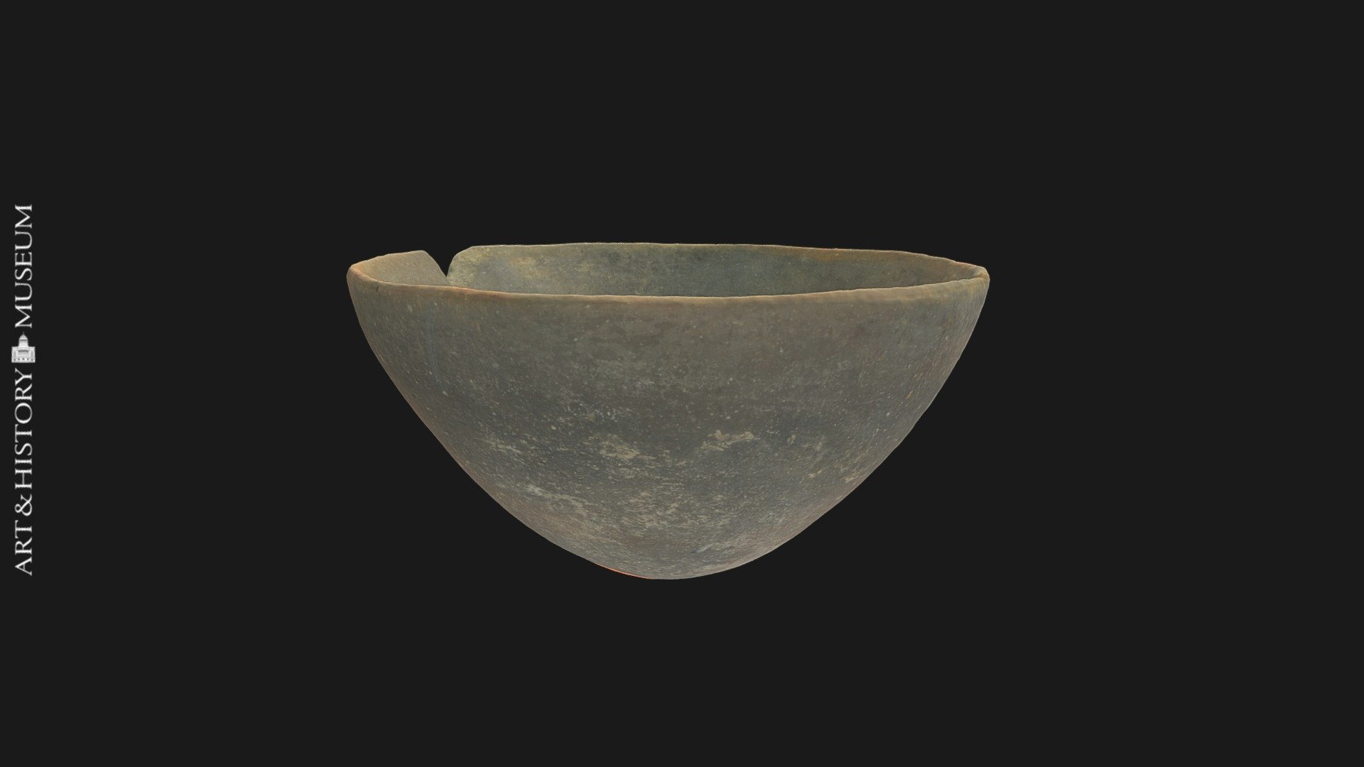 Bowl with conical base and flaring rim
