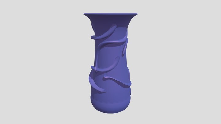 Vines Vase (2) 3D Model