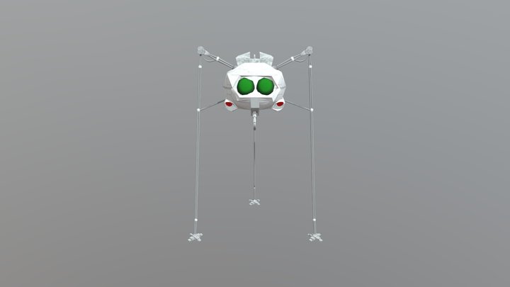 Martians Fighting Machine (Tripod) 3D Model
