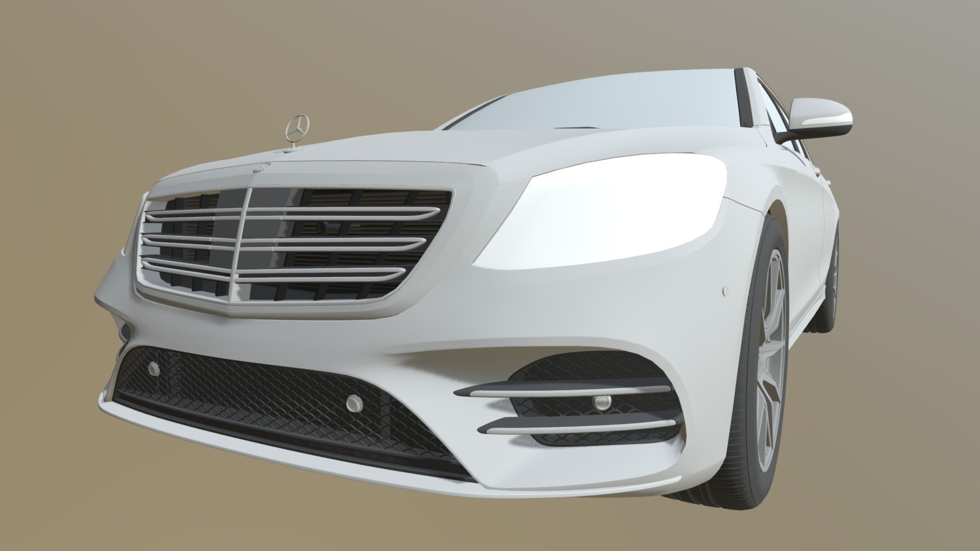 Mercedes Benz S 500 Lang Amg Line V222 2018 Fbx Buy Royalty Free 3d