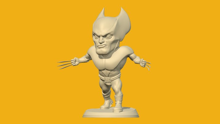 wolverine Estilizado 3D Model