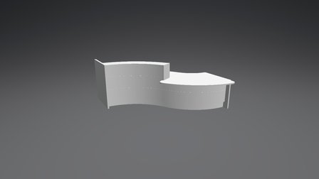 LAV32L Reception Desk 3D Model