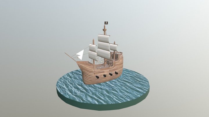 Pirate Ship 3D Model