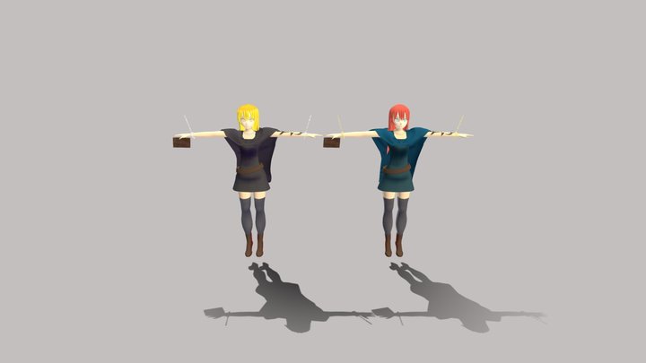 Anime-style 3D Model – “Witch Adventurer” 3D Model