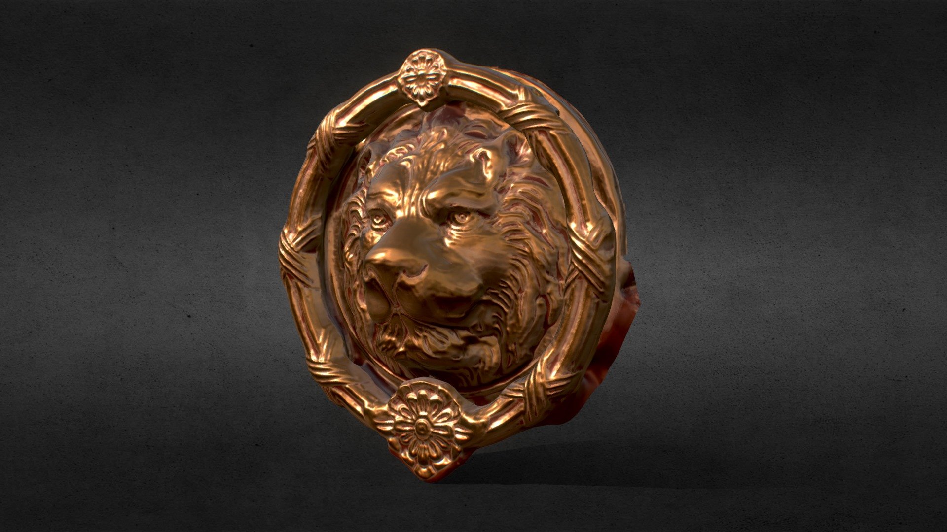Lion knocker 狮头门环